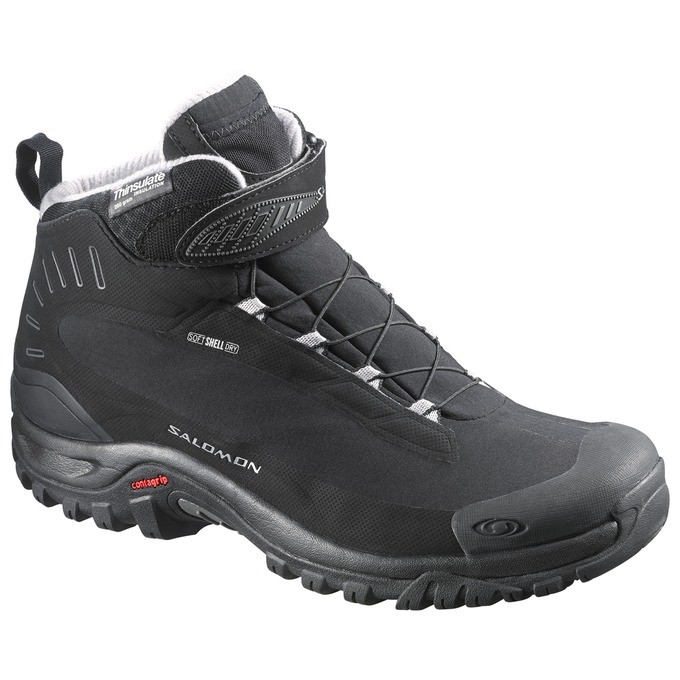 Salomon Singapore Mens Winter Boots - DEEMAX 3 TS WP W Black | 83461-XIQC